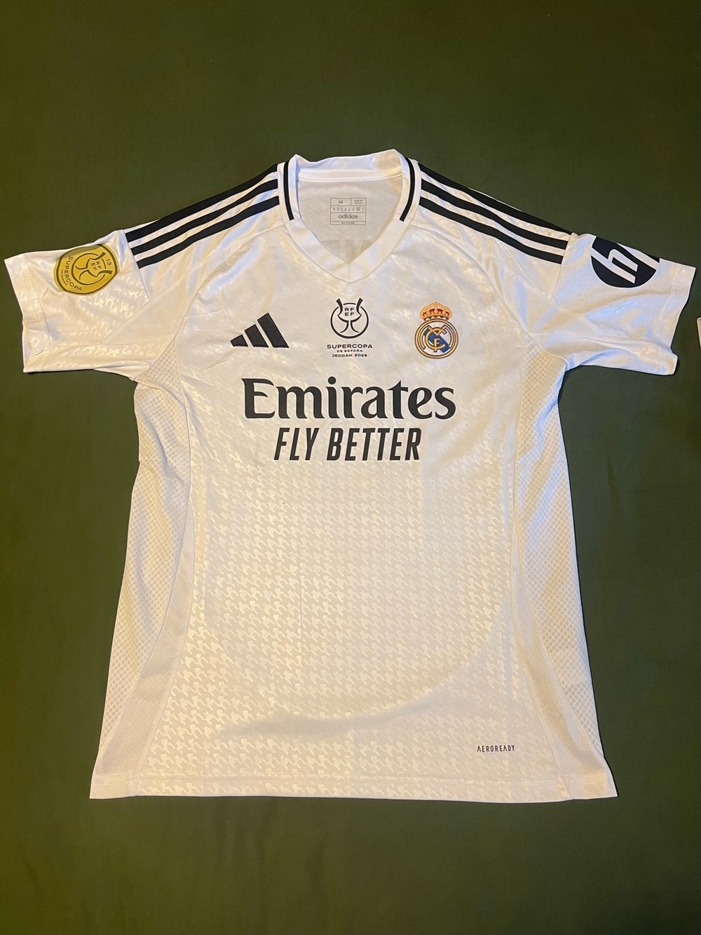 adidas Real Madrid Ernesto Valverde #8 White and Black Home Jersey